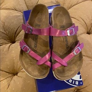 Pink Metallic Mayari size 38 (7-7.5)